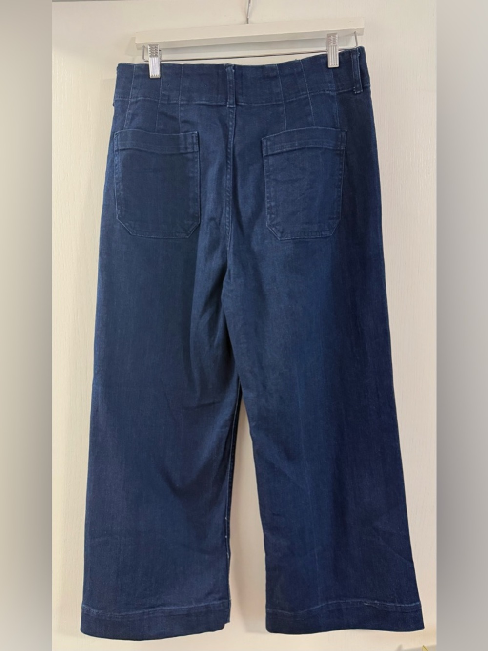 Anthopologie Maeve Colette high-rise Wide Leg Women’s Jeans Dark Blue size 31 - Picture 5 of 7